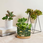 Garden Green Chinoiserie Ceramic Planters Asian Peacock Floral Planters for Indoor Plants with Drainage Holes and Saucers Pot for Pots Outdoor Indoor Plants - Image 4