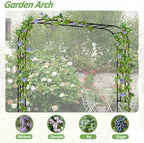 Thickened Metal Garden Arch-126L*94.5"H,Trellis for Climbing Plants Outdoor - Image 6