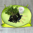 Oxford Cloth Planting Mat 50-150cm Gardening Potting Pad Foldable Garden Plant Flower Pot Transplanting Waterproof Mats for Indoor Plant Repotting(Green 100x150cm) - Image 4