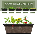 Vertical Garden Planter 4 Tier Planters for Outdoor Plants Vertical Raised Garden Bed with Drainage Holes Herb Garden Planter Outdoor Indoor Patio Yard Balcony (Black) - Image 4