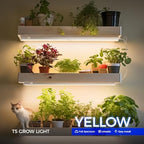 Barrina T5 Grow Lights, Full Spectrum, 2ft 80W (8 x 10W), Yellow, 8 Packs - Image 2