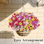 Uieke 24 Pcs Artificial Flowers for Outdoors Spring Summer Decor - Image 2