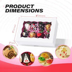 100PCS 8x5x2 Inch Bakery Boxes with Window, Perfect for Cookies, Chocolate Covered Strawberries, Macaron & More, Simple Style - Image 3
