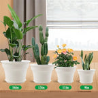 Pottiffe Plant-Pots-Planters-Indoor-Outdoor, 16 inch 4 Pack White - Image 2