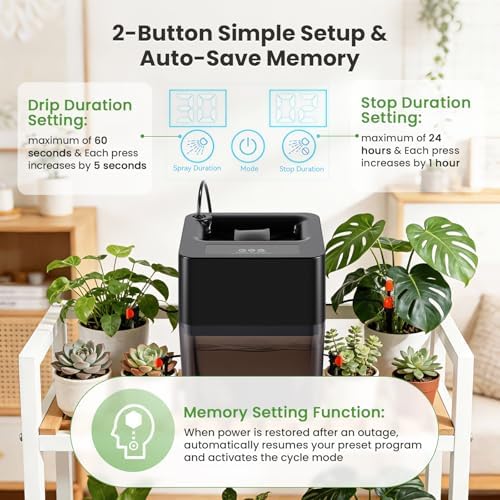 BAOSHISHAN Automatic Watering System with 3.2 Gallon Integrated Water Tank - Image 6