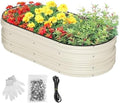 WORKPRO 4x2x1ft Galvanized Raised Garden Bed Set by WORKPRO
