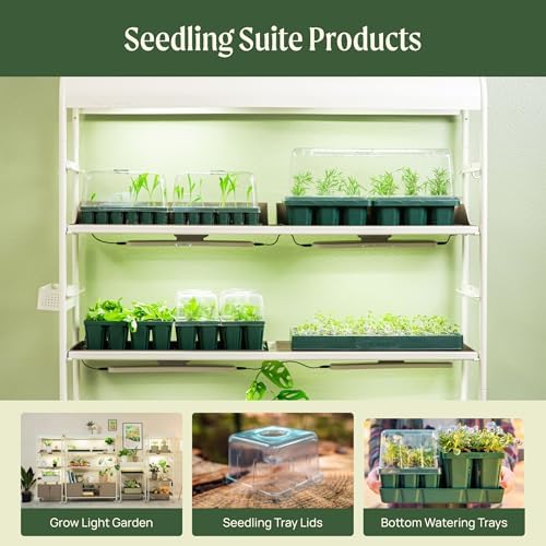 Vego garden Giga Seedling Trays - 4 Pack, 9-Cell UV-Resistant Reusable Starter Trays for Greenhouse/Garden (No Lids) - Image 7