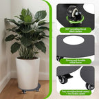 1 Pack Heavy Duty Plant Stand with Wheels 12-inch - Image 4