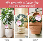 4 Pack Self Watering Globes 17oz Large Plant Watering Globes Top Fill, Self Water Planter Insert Indoor/Outdoor Plastic Water Bulbs Slow Release Terracotta for Plants, Pink - Image 6