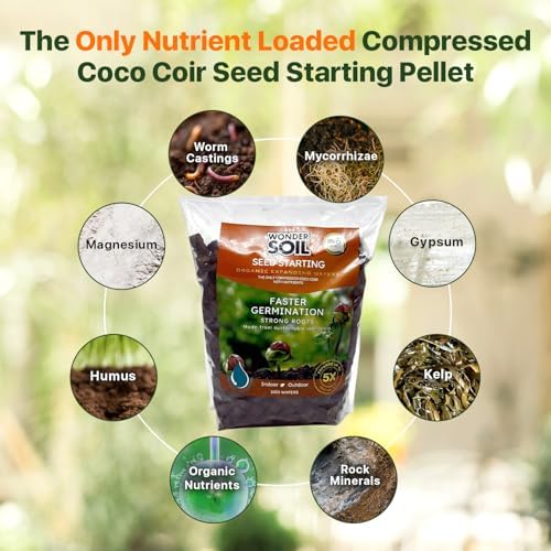 WONDER SOIL | 1000 Organic Seed Starter Pellets | Ready to Plant Seed Starting Soil Loaded with Pre-Mixed Nutrients | Fast Germination | Indoor or Outdoor | 1000 Count - Image 2