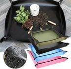 75×75cm Garden Planting Mat Flower Pot Plant Repotting Reusable Foldable Gardening Transplanting for Indoor Plant Repotting(Blue) - Image 2