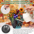 20 Pcs 10 Inch Plastic Hanging Planter Bulk Self Watering Hanging Baskets for Plants with Holes and Chain Plant Pot Outdoor Indoor Planter for Garden, Balcony, Porch, Patio Decor - Image 3