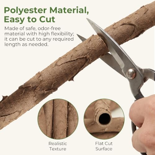 Artificial Vines with Moss for Decoration,4 Pack 118" Bendable Fake Vines - Image 5