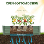 Aoodor 6 x 3 x 1 ft Outdoor Raised Garden Bed - Image 4