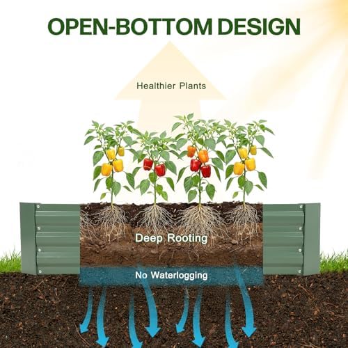 Aoodor 6 x 3 x 1 ft Outdoor Raised Garden Bed - Image 4
