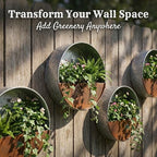Topadorn 8" Metal Flower Pot, Round Hanging Planter Flower Pot - Image 6