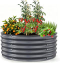 Gruper Raised Garden Bed, 3.5ft x 17'' Tall Round Metal Planter by Gruper