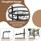Plant Stand,Adjustable 3 Tier Potted Holder Flower Pot Stand with Hangers - Image 4