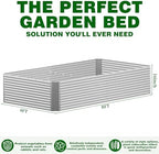 Galvanized Steel Raised Garden Bed, Extra Large Outdoor Planter Box for Vegetables & Herbs, Rust-Resistant and Easy to Clean DIY Garden Box (2, 8×4×1.4ft) - Image 2