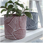 Plants Flower Pots Indoor Flower Plant Pots Modern Decorative Gardening Pot with Drainage Hole for All House Plants Flowers Herbs Cement Round Planter Gardening Pot (Color : F) - Image 5