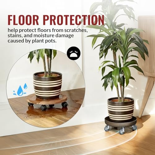 HOLKIE 16" Plant Stand with Wheels丨Total Capacity 420 lbs - Image 6