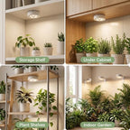 2 Pack Rechargeable Grow Light, Cordless Full Spectrum LED for Indoor Plants, Magnetic Mount, Timer & Remote, USB-C 2000mAh for Shelf, Herbs, Succulents, Seedlings & Greenhouse (White) - Image 6