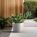 Kante Accent Round Bowl CON Gray Concrete Planter 14" Dia, Outdoor - Image 4