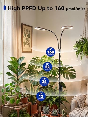 GLOWRIUM Grow Lights for Indoor Plants,Full Spectrum Plant Light with Stand - Image 5