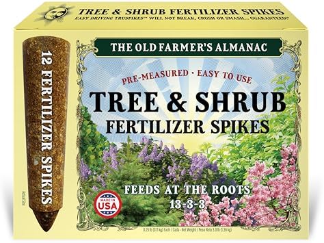The Old Farmer's Almanac Tree & Shrub Fertilizer Spikes (Box of 12 Spikes - 3 Lbs) by TheOldFarmersAlmanac