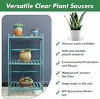 80 Pack 12 Inch Plant Saucer Clear Plant Saucers for Outdoors Plants Drip Trays Extra Large Pot Saucer No Holes Pot Saucers Planter Trays for Outdoor Plants Bulk Plastic Tray for Flower, Potted Tree - Image 6