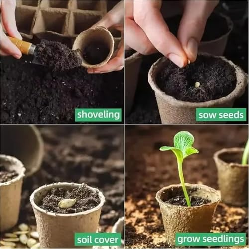 1-8PCS 50cm Planting Mat Oxford Cloth Foldable Waterproof Gardening Potting Pad Flower Pots Pulp Seedling Cup for Indoor Plant Repotting(Black-2PCS) - Image 5