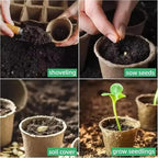 1-8PCS 50cm Planting Mat Oxford Cloth Foldable Waterproof Gardening Potting Pad Flower Pots Pulp Seedling Cup for Indoor Plant Repotting(Black-2PCS) - Image 5