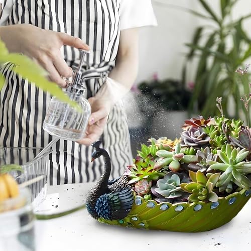 Gonetre Handmade Vintage Resin Peacock Planter Pot Decorative Flower Pot Container for Plants - Image 2