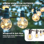 2.36IN Ceiling Screw Hooks for Hanging Plants, Safety Buckle,110 Pcs - Image 4