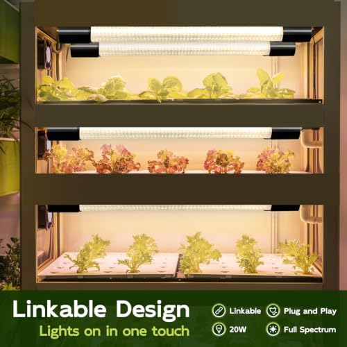 Hlite LED Grow Light 16 inch, Hanging Full Spectrum Linkable 4 Pack - Image 2