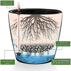 Dexceder 13x12 Self Watering Planter with Wheels (Black Matte) - Image 2