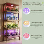 6 PC Rechargeable Grow Lights for Indoor Plants, Battery Powered Grow Light - Image 3