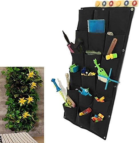Planting Bags Wall Hanging Pockets Gardening Planter Outdoor Indoor Vertical Greening Grow Bags for Yards, Apartments, Balconies, Patios, Schoolyards and Community and Rooftop Gardens (36 Pockets) - Image 2