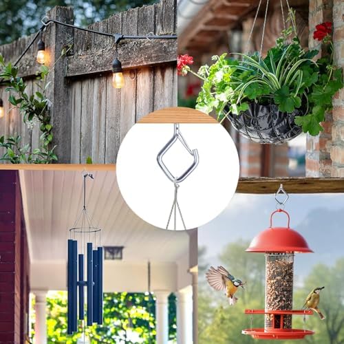 120 Pcs Ceiling Hooks for Hanging Plants, Screw in Hooks Silver - Image 3