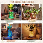 Junkin 4 Pack Plant Propagation Station with 7 Colors Adjustable LED Light - Image 5