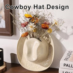 Hanging Wall planters for Indoor Plants, Ceramic Cowboy Wall vases for Flowers, for Bathroom, Living Room, Office, and Home Decor. Medium - Image 5
