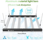 FARMLITE 360W LED Grow Lights for Indoor Plants Full Spectrum Growing Bar - Image 5