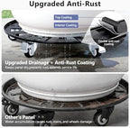 KEDSUM 16 in Plant Caddy with Wheels, Anti-Rust & Anti-Slip, 440LBS - Image 3
