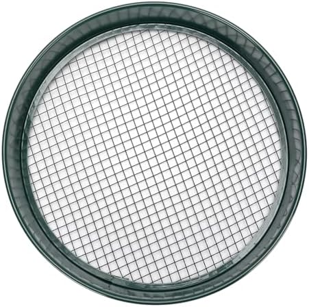 SIXRUN Soil Sieve, 12 Inch Gardening Sieve with 4 Interchangeable Mesh Sizes 3mm 6mm 9mm 12mm, for Bonsai Compost Sand Rock Sifting by SIXRUN