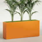 Greenline Alice Tall Rectangular Fiberglass Planter, Outdoor Planter Box - Image 2