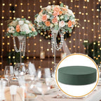 Threlaco 12 Sets Round Floral Foam with Clear Plastic Saucers, 7 Inches - Image 4