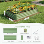 INNO STAGE Galvanized Raised Garden Bed Kit, 6x3x1FT Outdoor Planter Box - Image 3