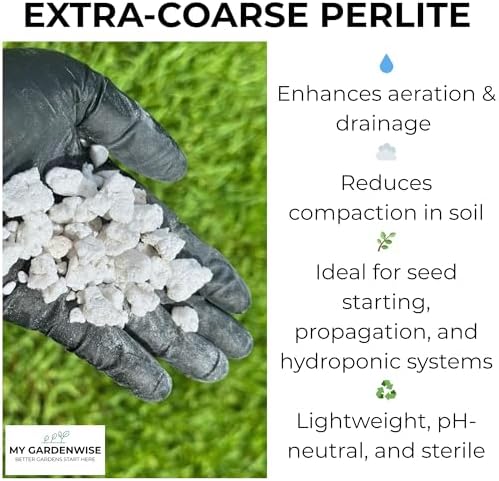 GARDENWISE Perlite for Plants, Extra Coarse Grade 4 Horticultural Perlite, Organic Perlite for Gardening Indoor & Outdoor, Made in USA (30 quarts) - Image 3