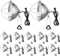 Macarrie 12 Pack 10.5 Inch Clamp Lamp Light with Aluminum Reflector by Macarrie