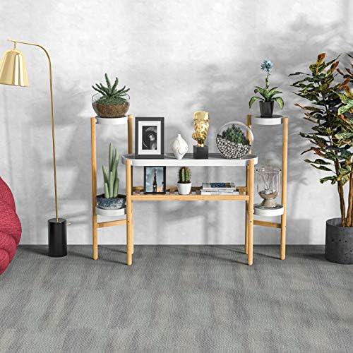 Bamboo Plant Stand Indoor, 3 Tier Plant Shelf Table for Multiple Plants - Image 2